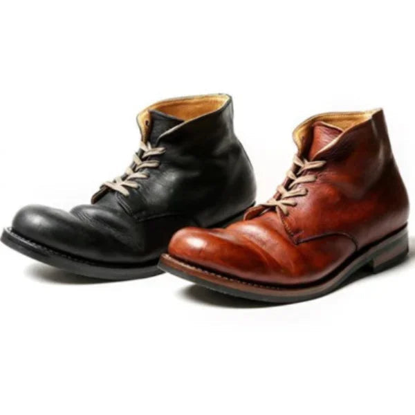 Elegante Lederstiefel für Herren - IdealeKleiden