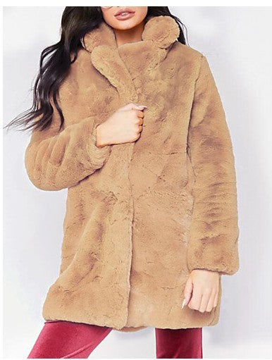 Veste en peluche oversize douce et élégante pour femmes