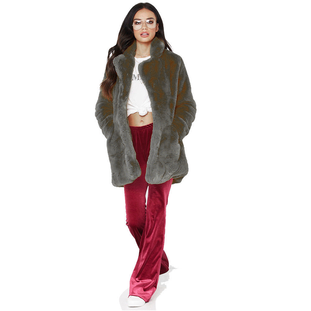 Veste en peluche oversize douce et élégante pour femmes