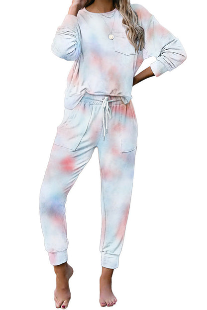 Ensemble de survêtement confortable tie-dye pour femmes