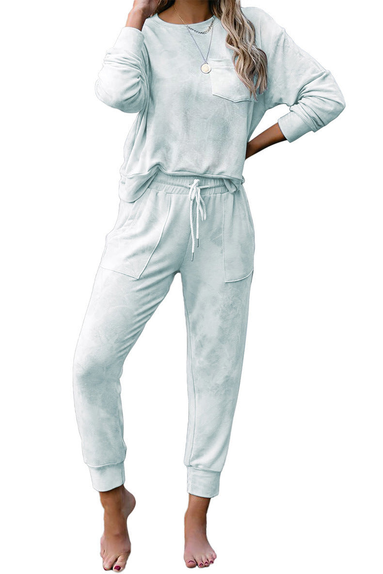 Ensemble de survêtement confortable tie-dye pour femmes