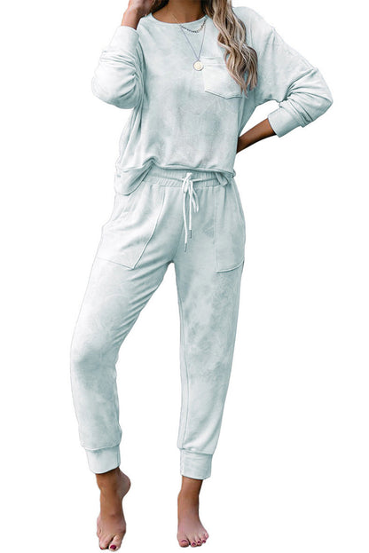 Ensemble de survêtement confortable tie-dye pour femmes