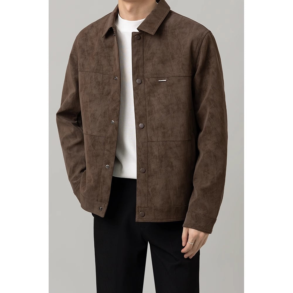 Chemise-veste homme moderne à boutons