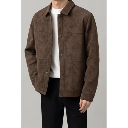 Chemise-veste homme moderne à boutons