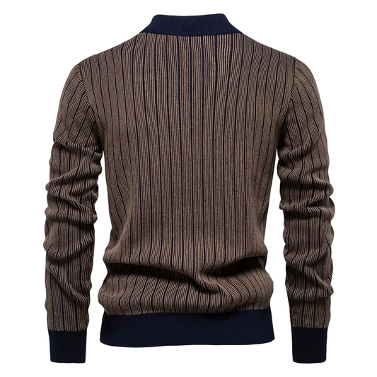 Stilvolle Streifenpullover für Damen Winter - IdealeKleiden