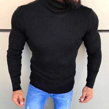 Pull en tricot pour homme col roulé Design élégant