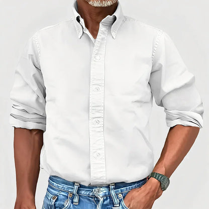 Chemise homme décontractée à manches longues