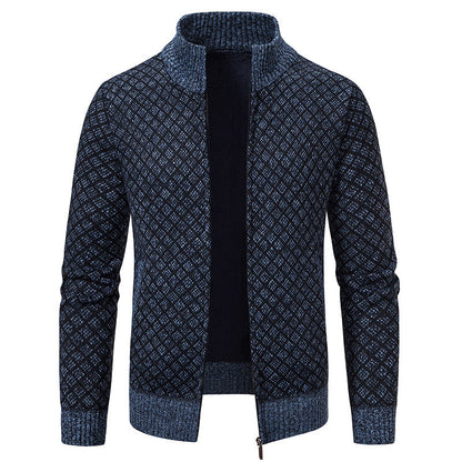 Veste de costume homme élégante à carreaux et fermeture éclair
