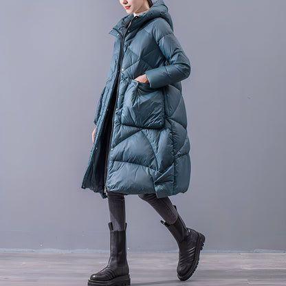 Manteau à capuche Femme Grandes poches Confortable