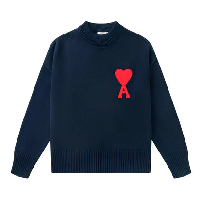 Pull brodé simple homme