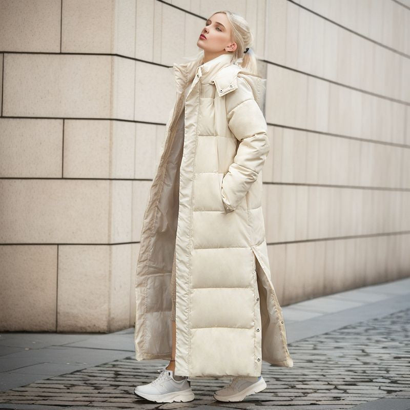 Longue doudoune pour femme, stylée et chaude