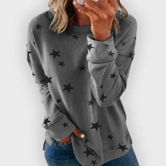 Bequemes Sweatshirt Langarm Casual - IdealeKleiden