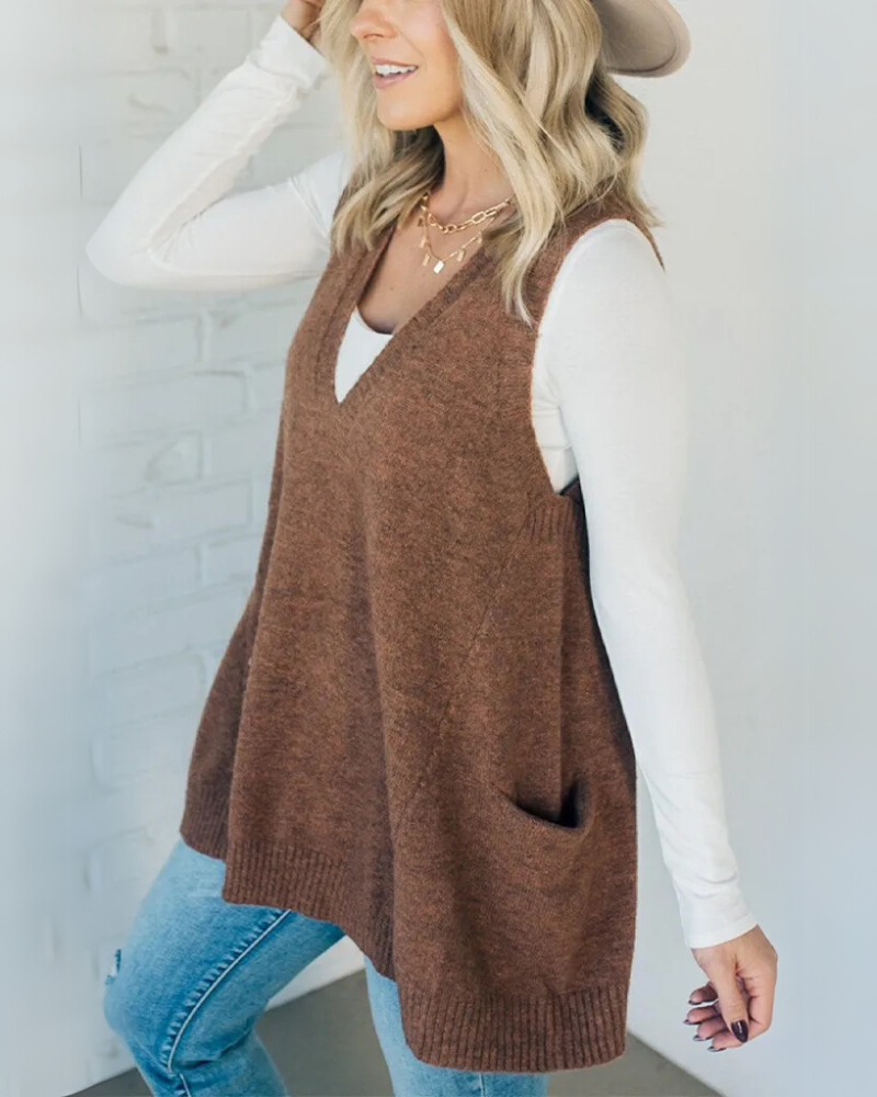 Bequeme Strickweste Damen - IdealeKleiden