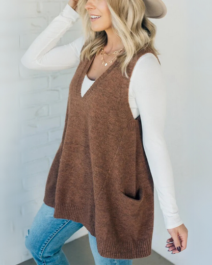 Bequeme Strickweste Damen - IdealeKleiden