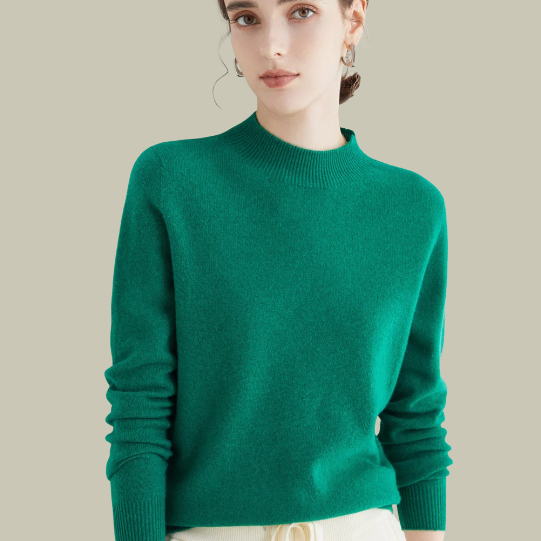 Pull chaud en laine mérinos pour femme