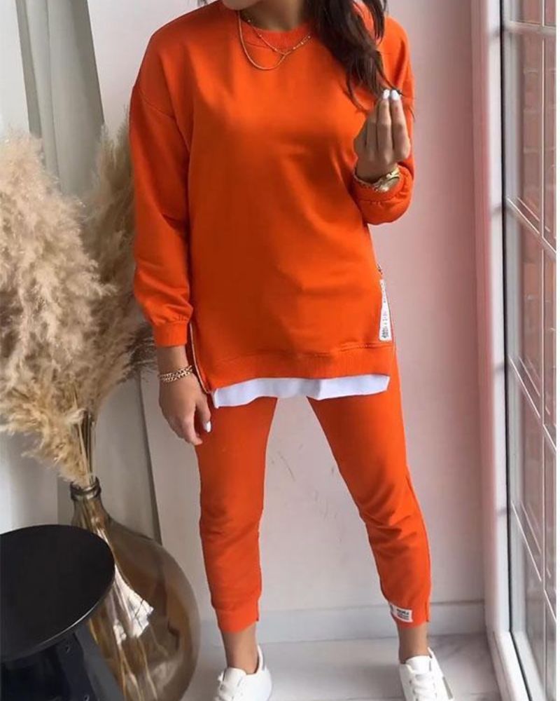 Ensemble deux pièces tendance pull et pantalon