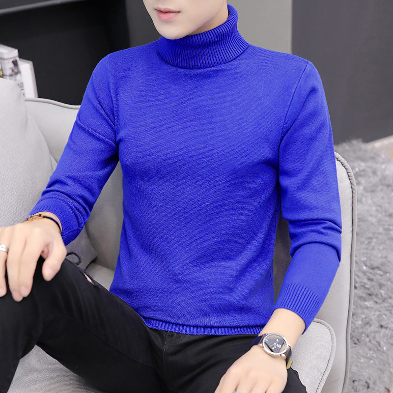 Pull pour homme col montant élégant tricot