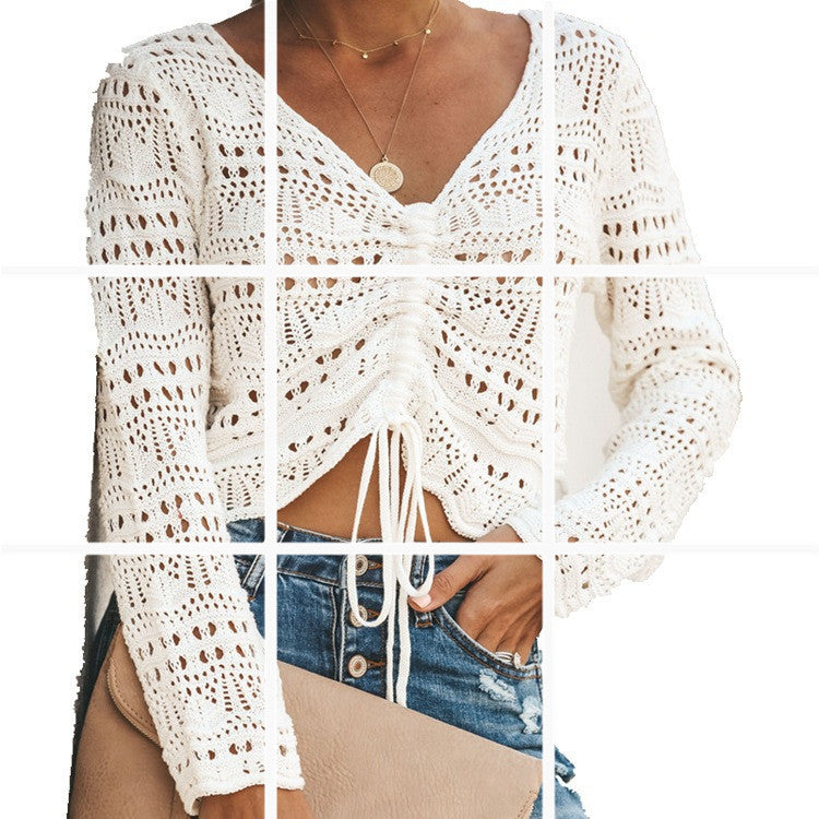 Cardigan Femme Léger Estival Motif Ajoure