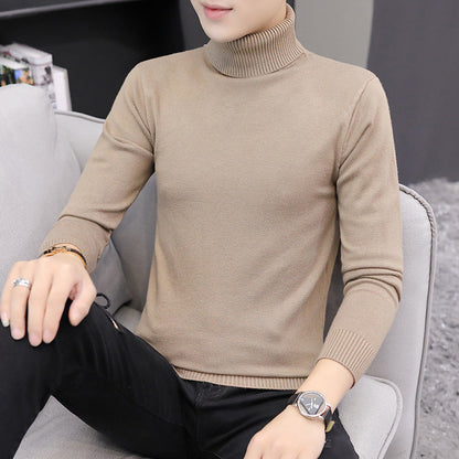 Pull pour homme col montant élégant tricot