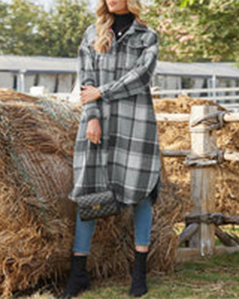 Manteau d'hiver élégant à boutons