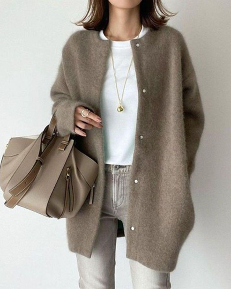 Écharpe femme Cardigan Doux Laineux