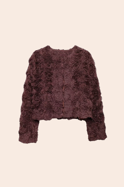 Veste courte tendance avec broderie