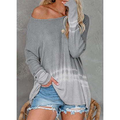 Pull tressé Coupe ample Manches longues Style décontracté