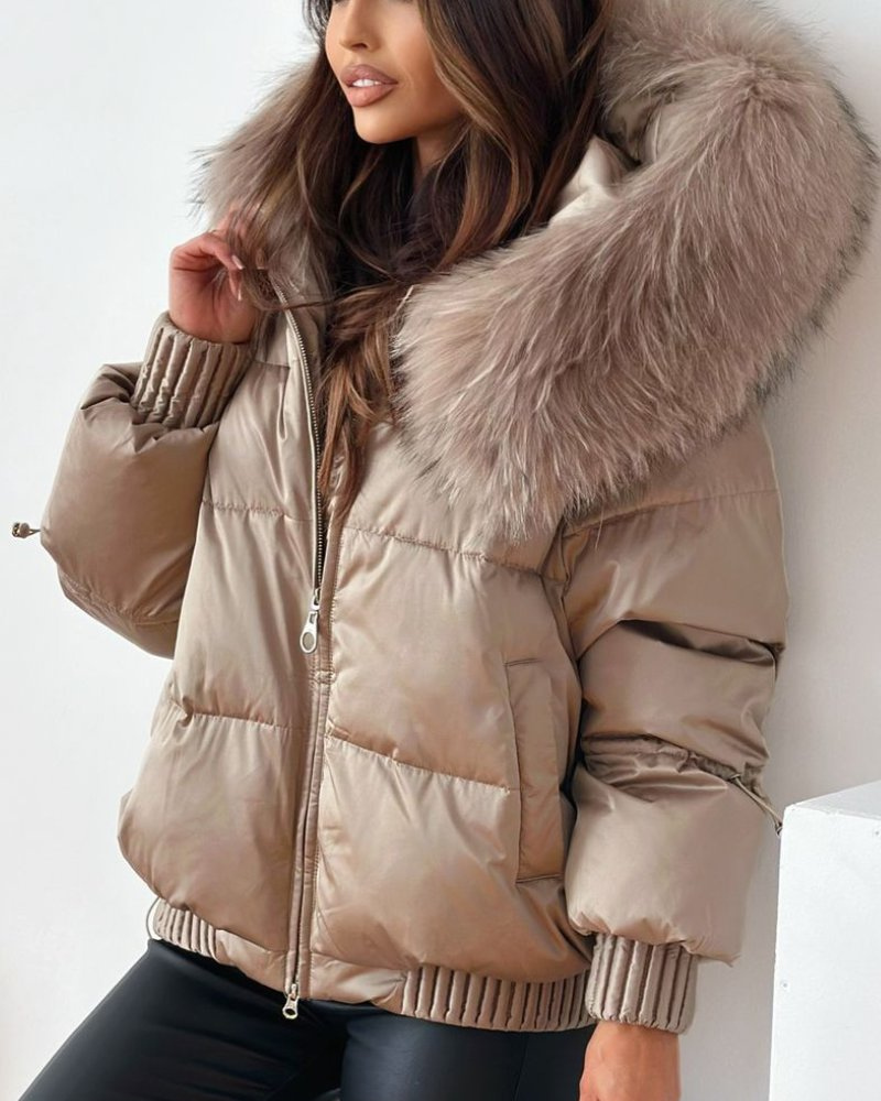 Manteau à capuche Décontracté Chaud