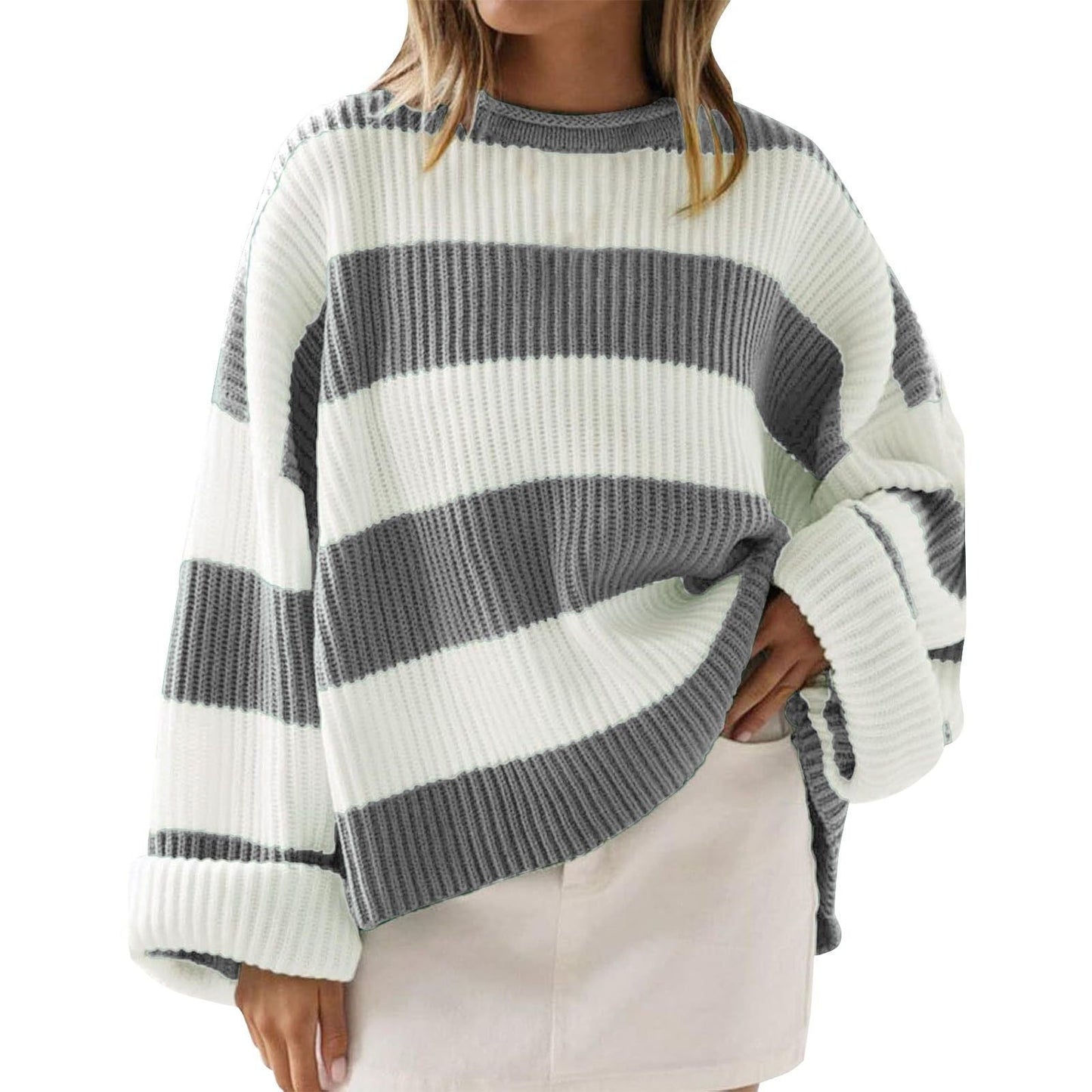Pull rayé femme chic et moderne