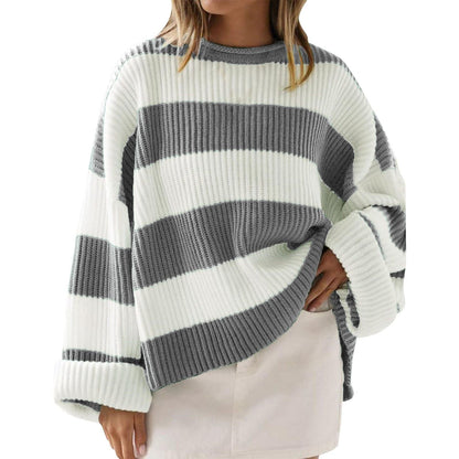 Pull rayé femme chic et moderne