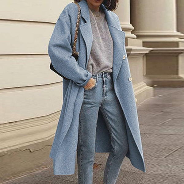 Manteau long élégant et polyvalent pour femme