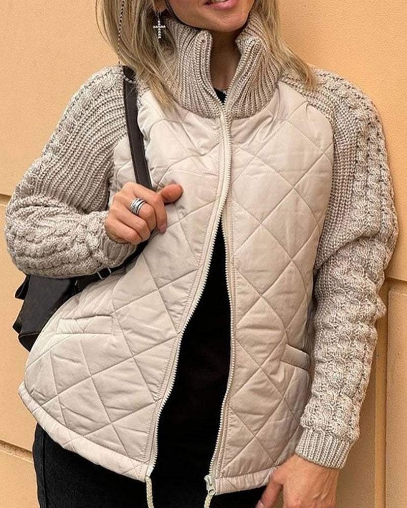 Cardigan zippé confortable et moderne