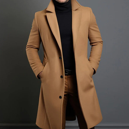 Manteau d'hiver long pour homme, isolation thermique