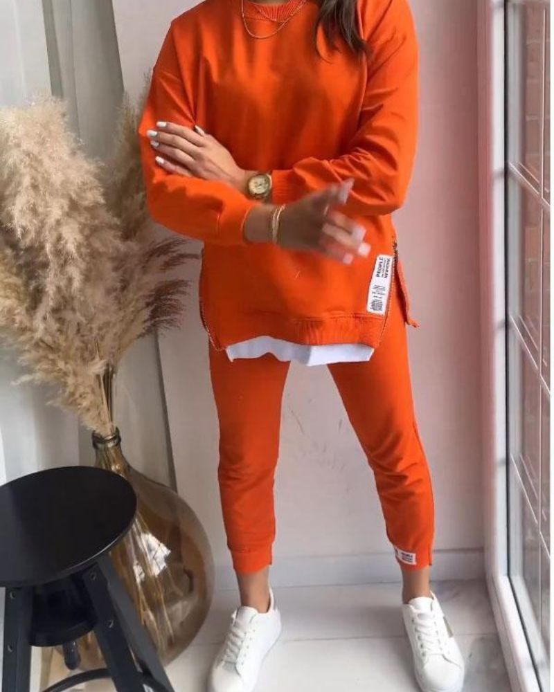 Modisches Zweiteiler Set Sweater Hose - IdealeKleiden