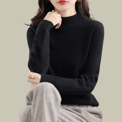 Pull chaud en laine mérinos pour femme