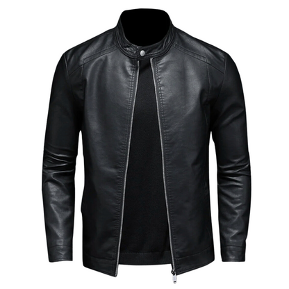Blouson en cuir élégant pour homme style motard