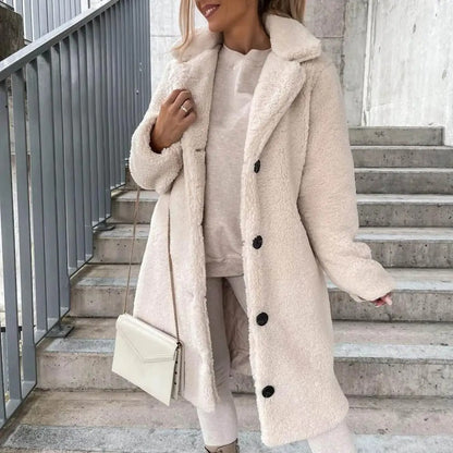 Manteau d'hiver doux pour femme