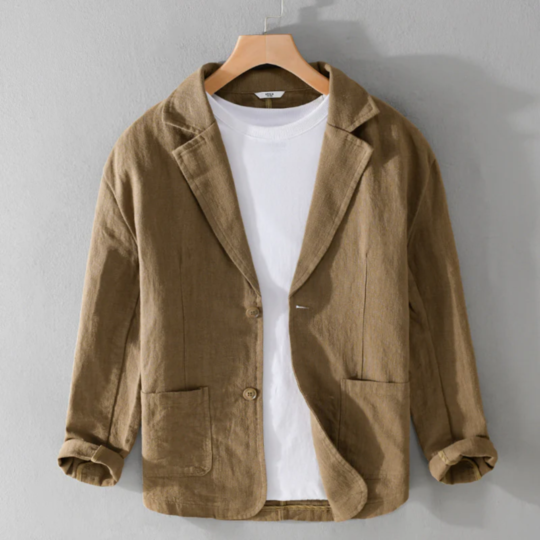 Élégante veste en lin d'été