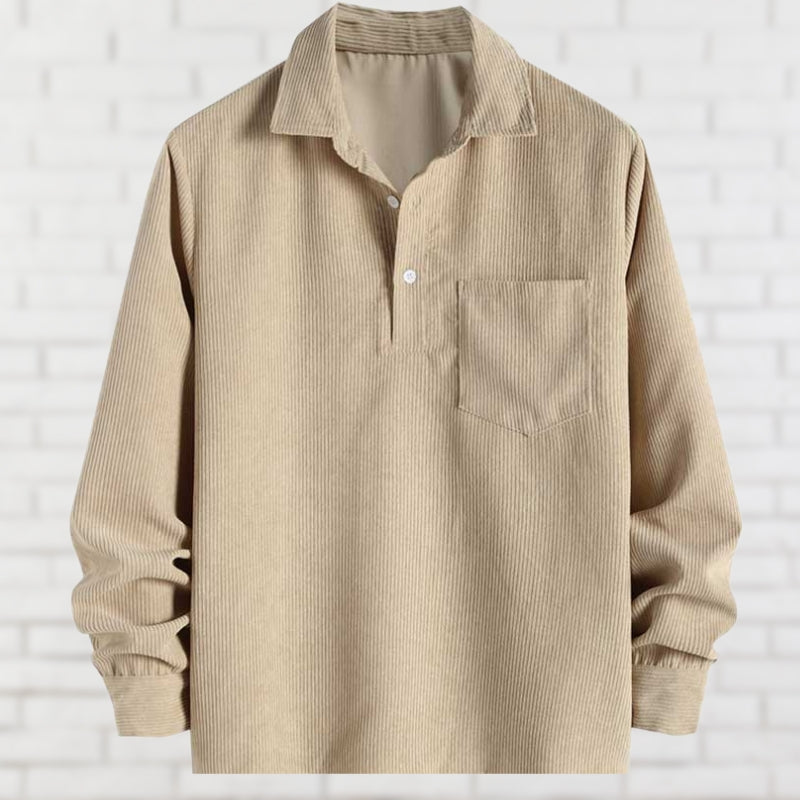 Chemise en velours côtelé douce et confortable