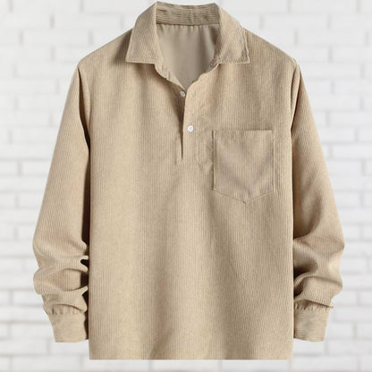 Chemise en velours côtelé douce et confortable