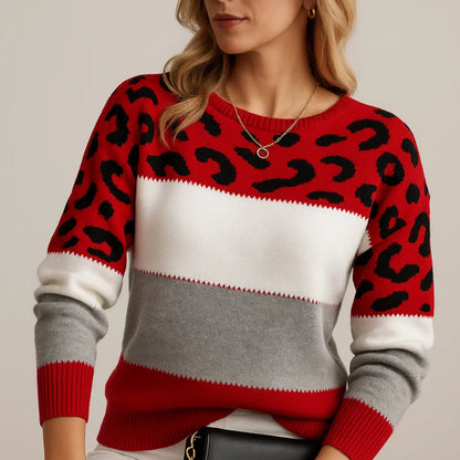 Pull léopard de luxe