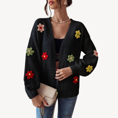 Cardigan floral élégant pour femmes