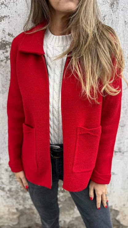 Veste pratique pour femme avec fermeture éclair