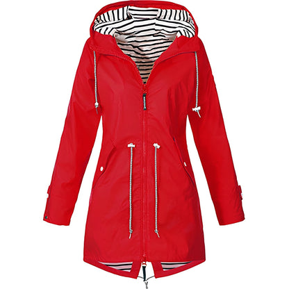 Veste légère femme à capuche pour l'extérieur