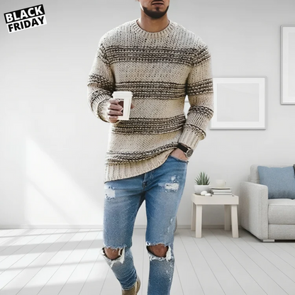 Pull pour homme aspect cachemire chaud