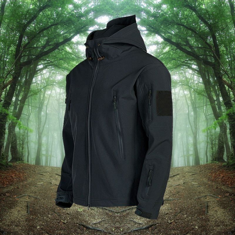 Veste d'hiver softshell à capuche pour hommes