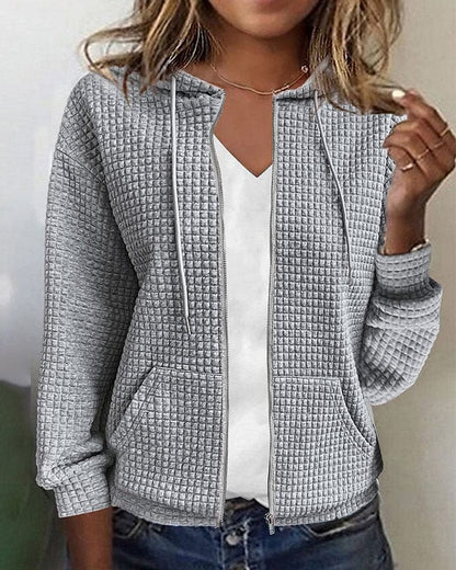 Veste à capuche matelassée Coupe décontractée