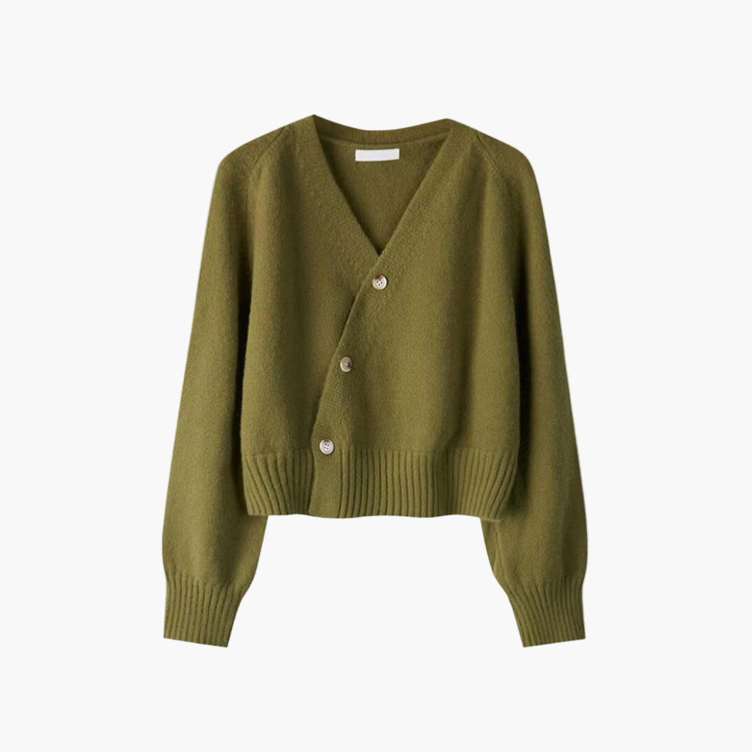 Gilet élégant col V Femme Cardigan Moderne