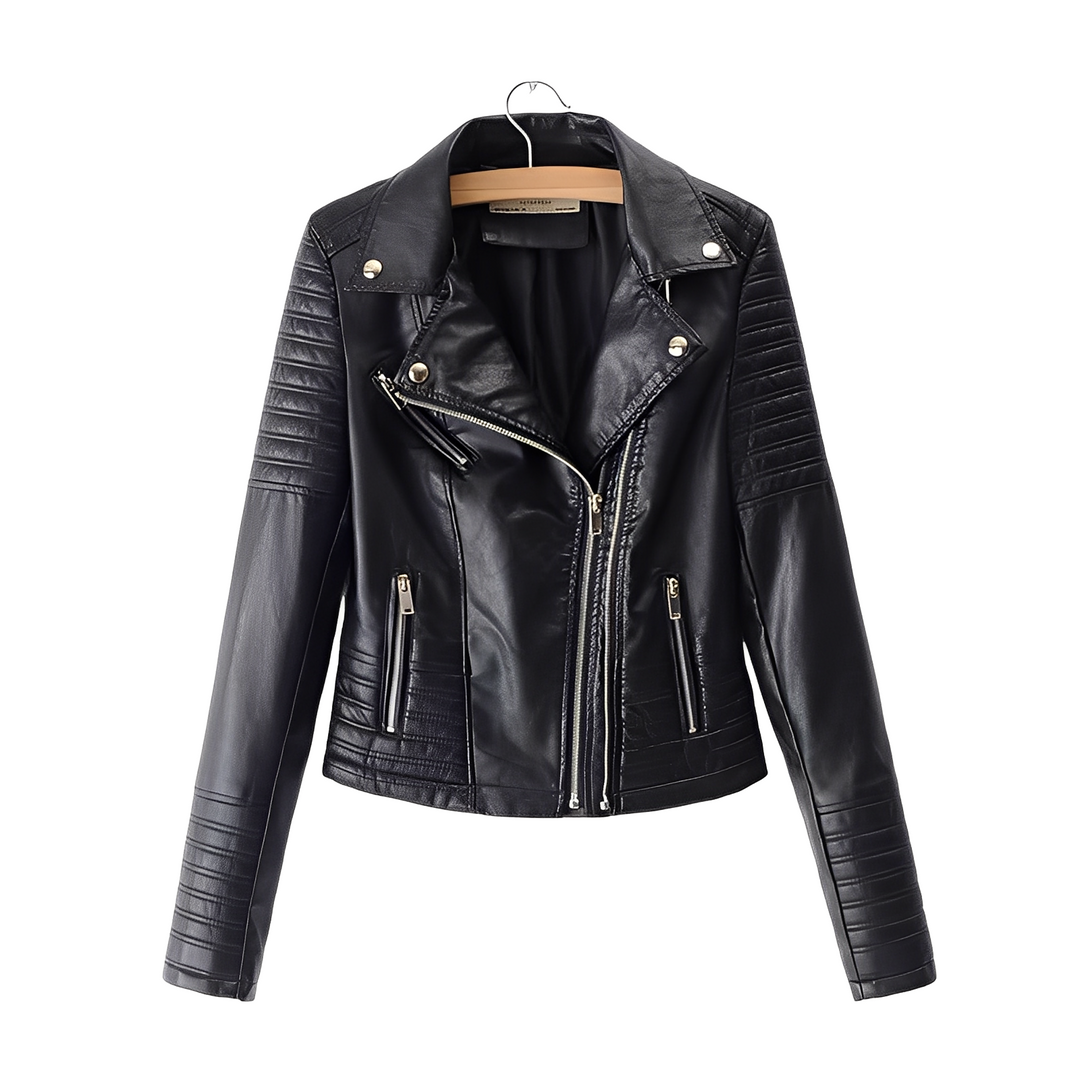 Manteaux en cuir chic pour femmes Coupe ajustée