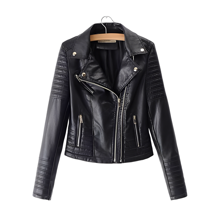 Manteaux en cuir chic pour femmes Coupe ajustée